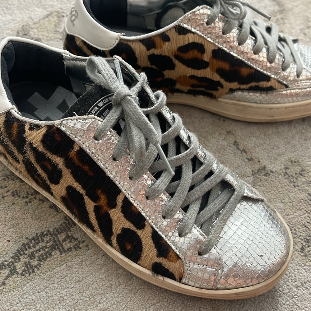 P448 John Calf Hair embellished low-top sneakers - Picture 5 of 12